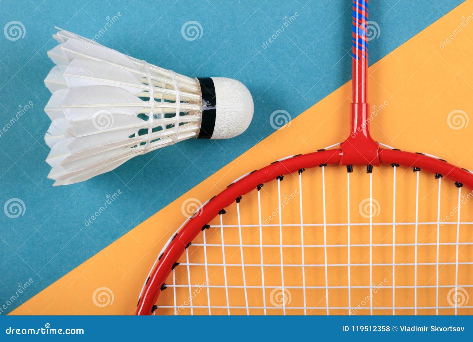 Download Summer Fun Minimal Concept. Top View On Badminton Racket ...