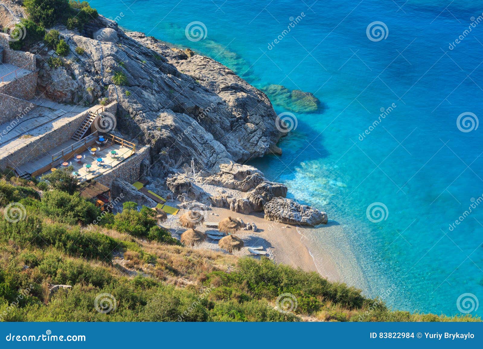Er deprimeret krone Hængsel Summer Ionian Sea Coast, Albania. Stock Photo - Image of holidays, summer:  83822984