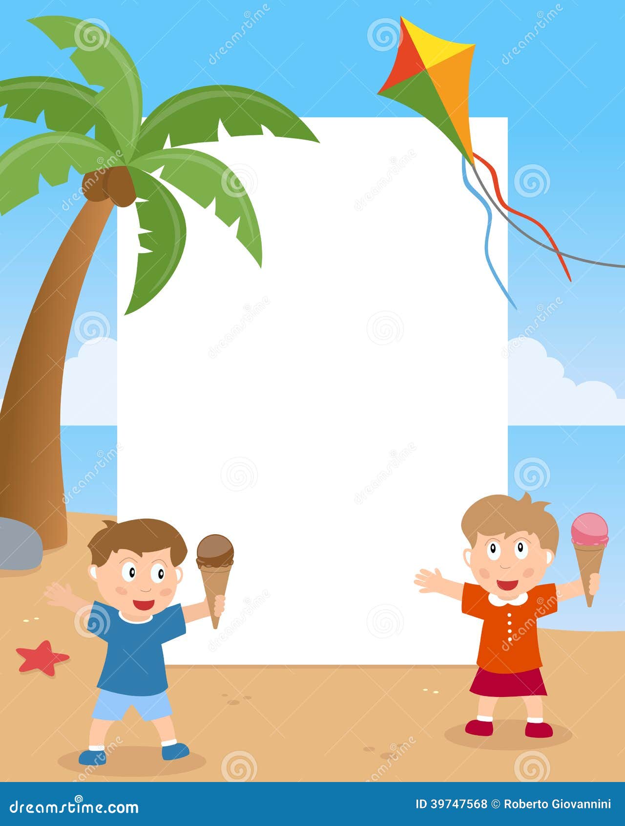 free clipart beach frame - photo #50