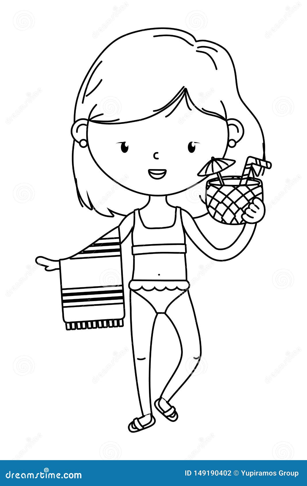 Summer and Kids Cartoon in Black and White Stock Vector - Illustration of enjoy, outside: 149190402 Summer and Kids Cartoon in Black and White Stock Vector - Illustration of enjoy, outside: 149190402