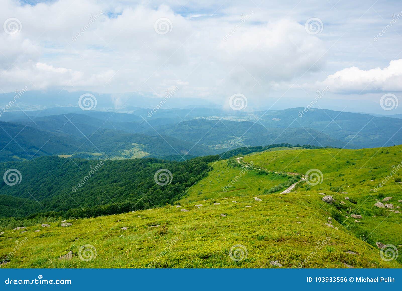 summer landscape of runa mountain