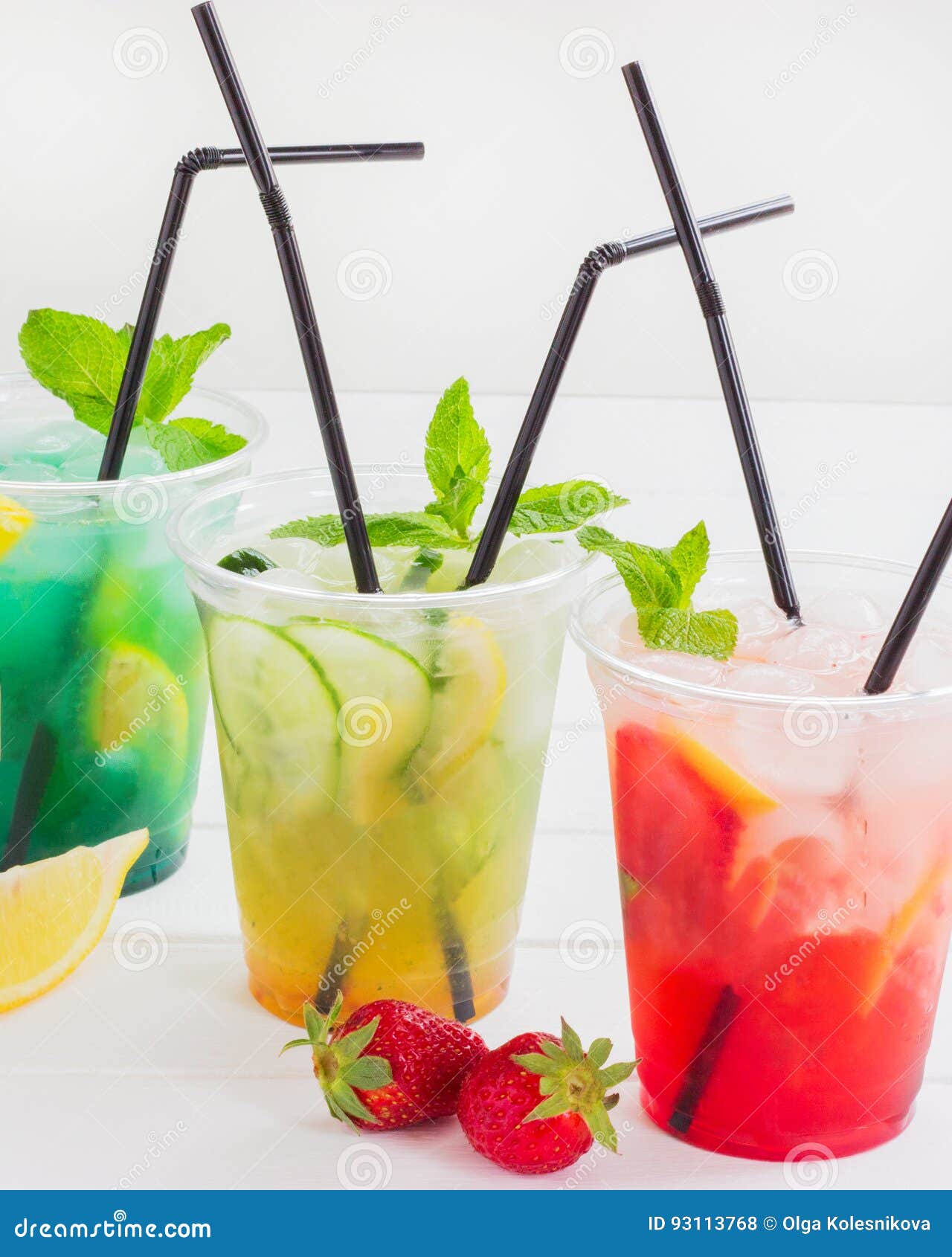 Summer lemonade group. stock photo. Image of cold, cafe 93113768