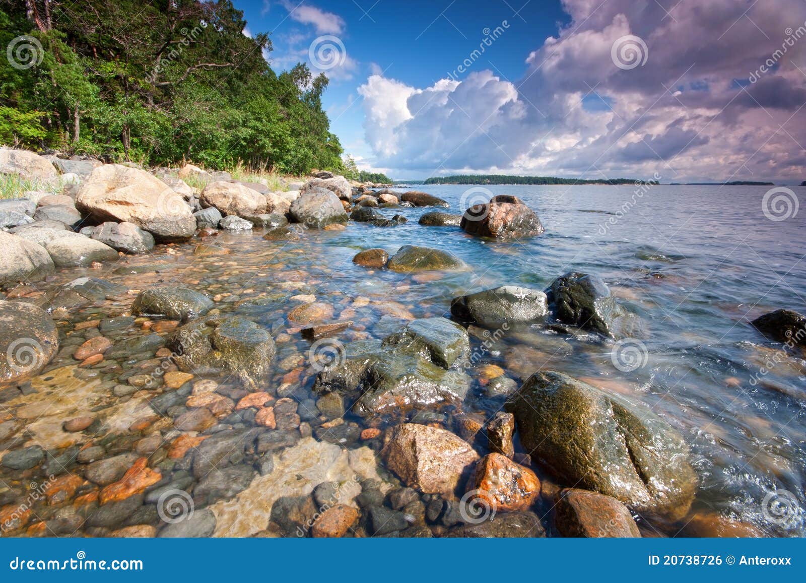 Summer midday landscape stock photo. Image of horizon - 20738726