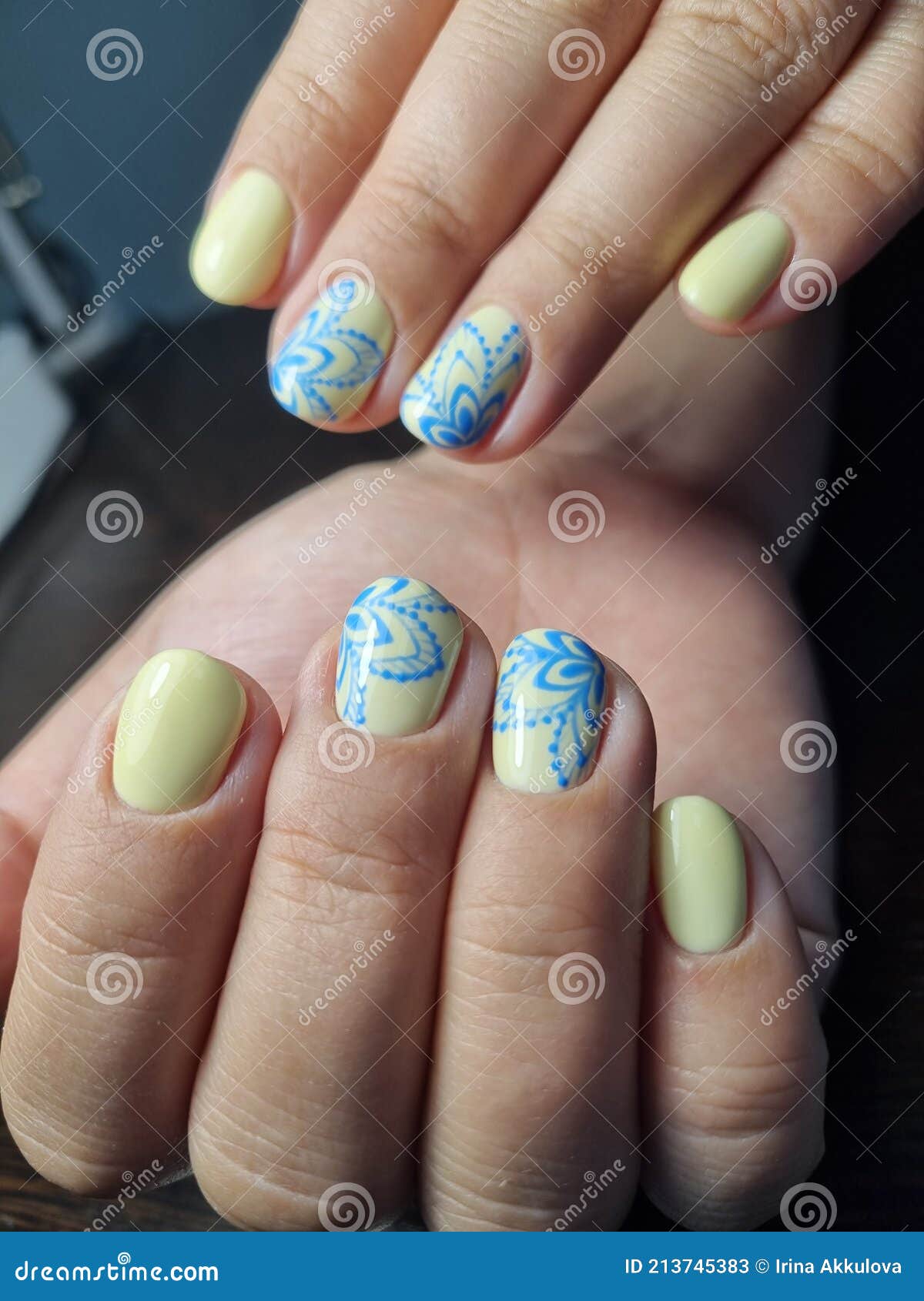 Summer mood nail design stock image. Image of jewellery - 213745383