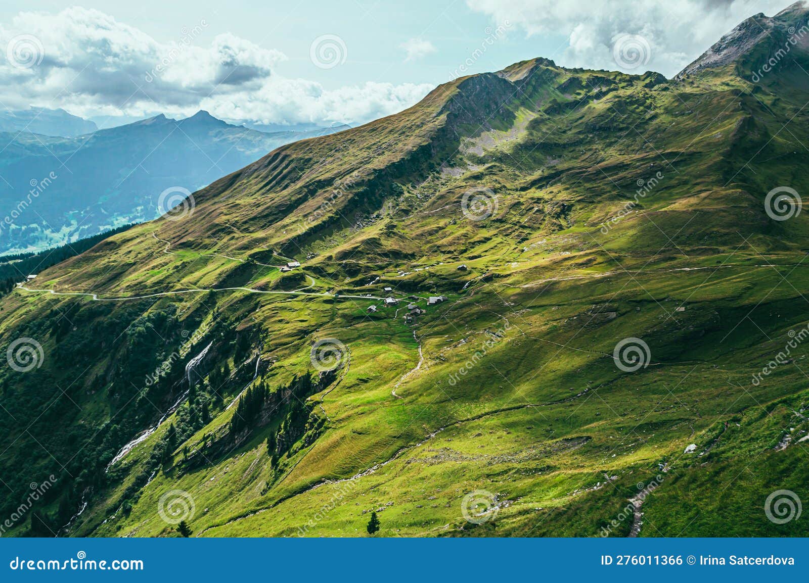 Summer Mountain Landscape With Green Grass And Mountain Peaks Stock Photo Image Of Meadow Summer Mountain Landscape With Green Grass And Mountain Peaks Stock Photo Image Of Meadow