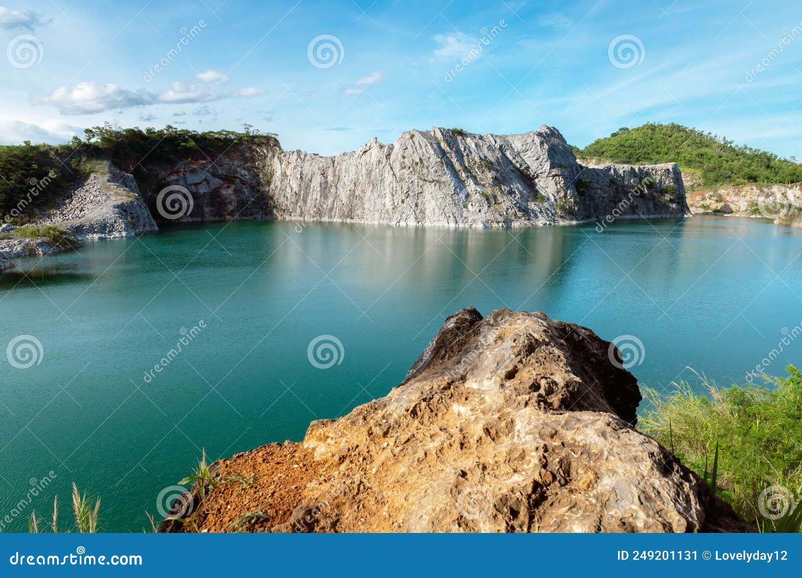 Summer Nature River on Mountain with Sunrise Stock Image - Image of