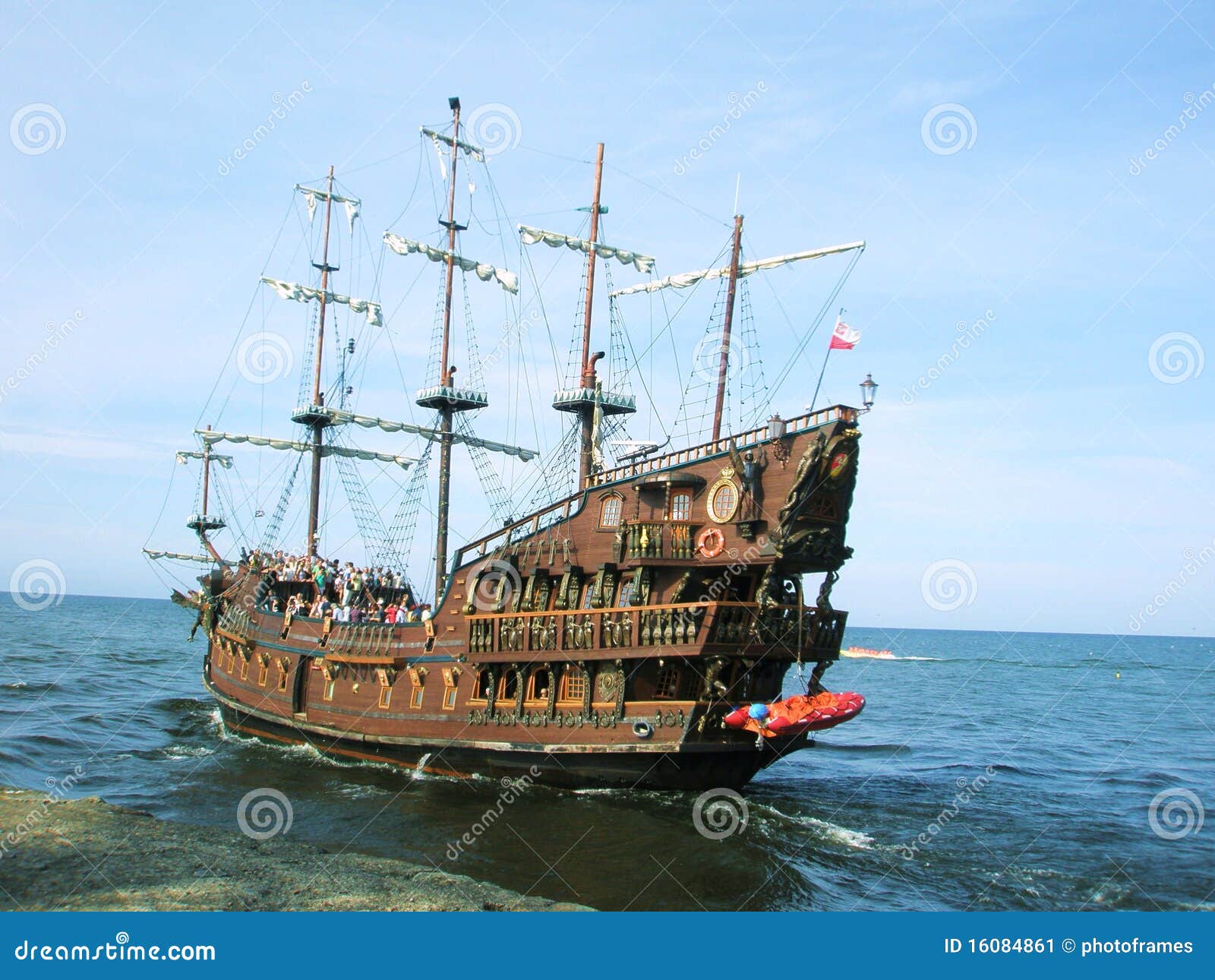 Summer Pirate Cruise Ship Stock Image - Image: 16084861