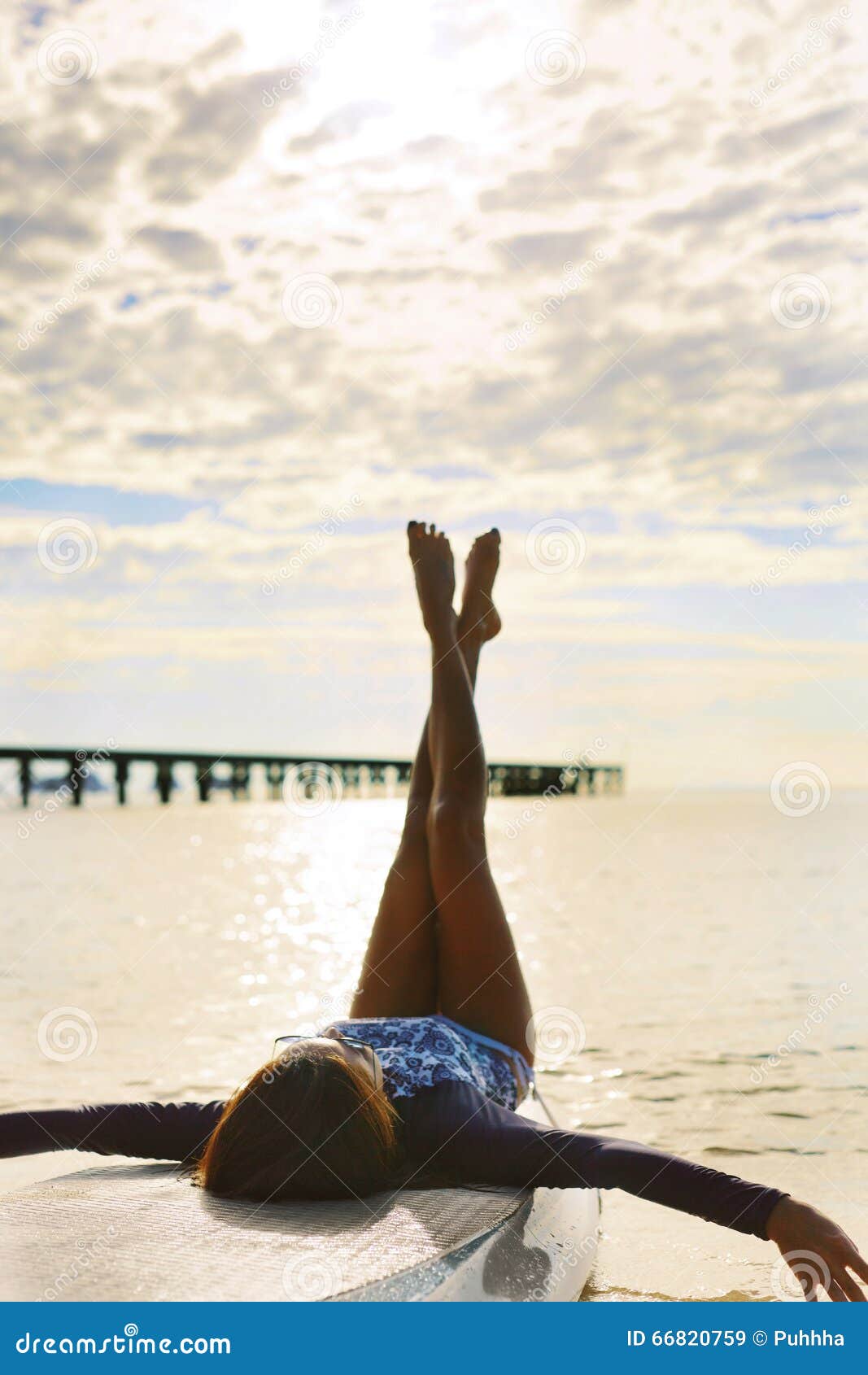 Summer Relaxation. Woman Relaxing on Beach. Lifestyle, Freedom, Stock ...