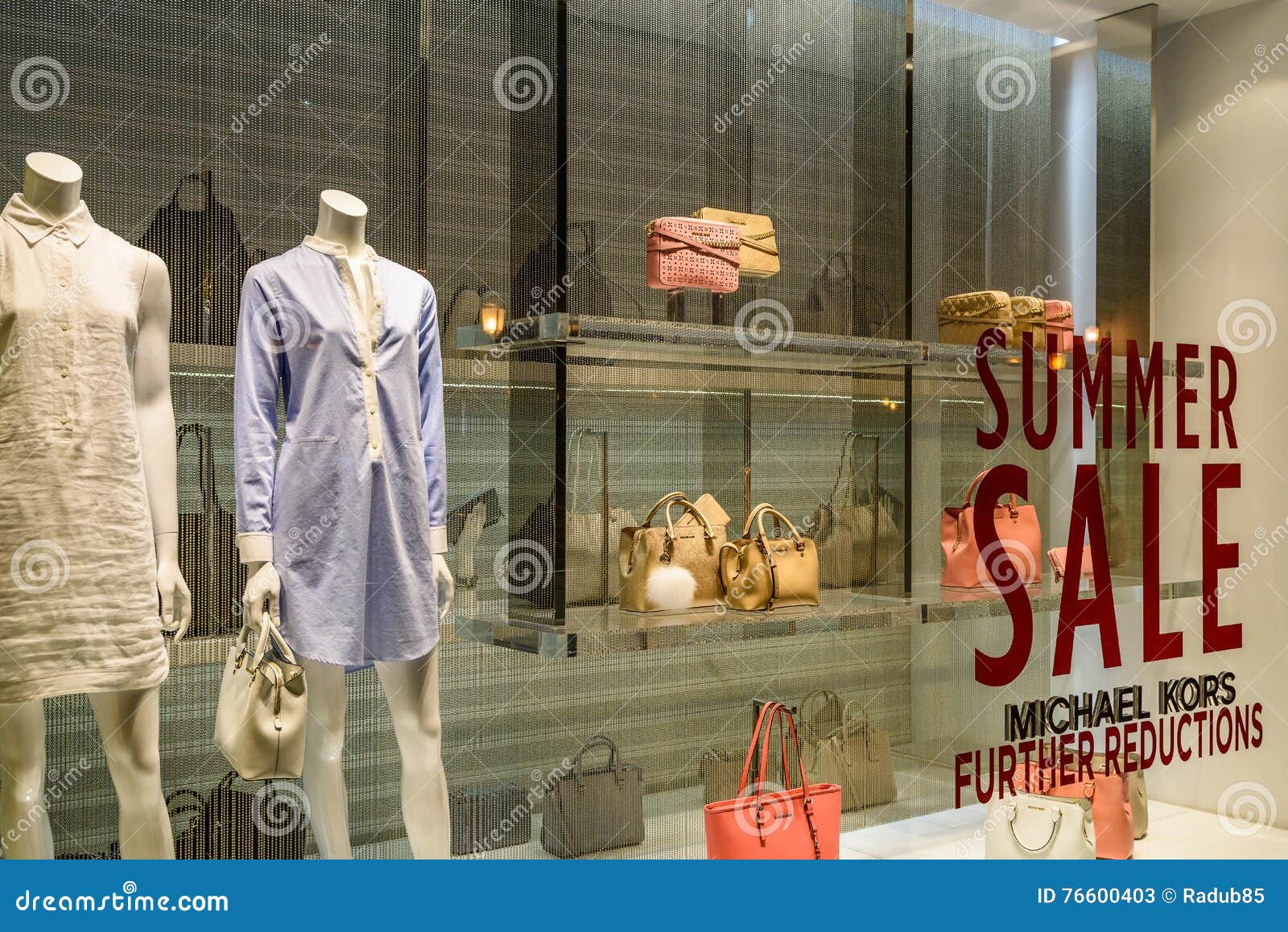 Summer Sale at Michael Kors Store Editorial Stock Photo - Image of glass,  display: 76600403