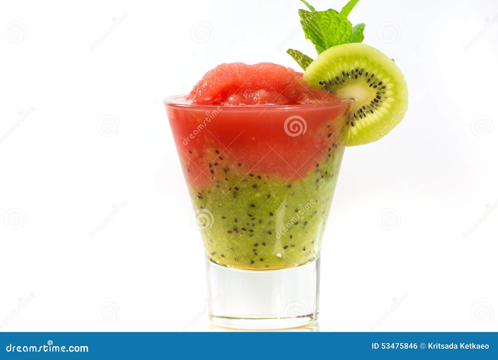 Summer Smoothie Watermelon and Kiwi Stock Photo Image of color