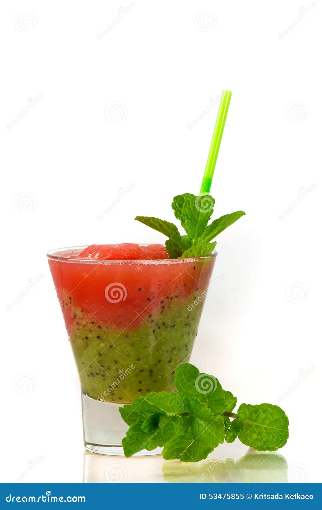 Summer Smoothie Watermelon and Kiwi Stock Image Image of drinks