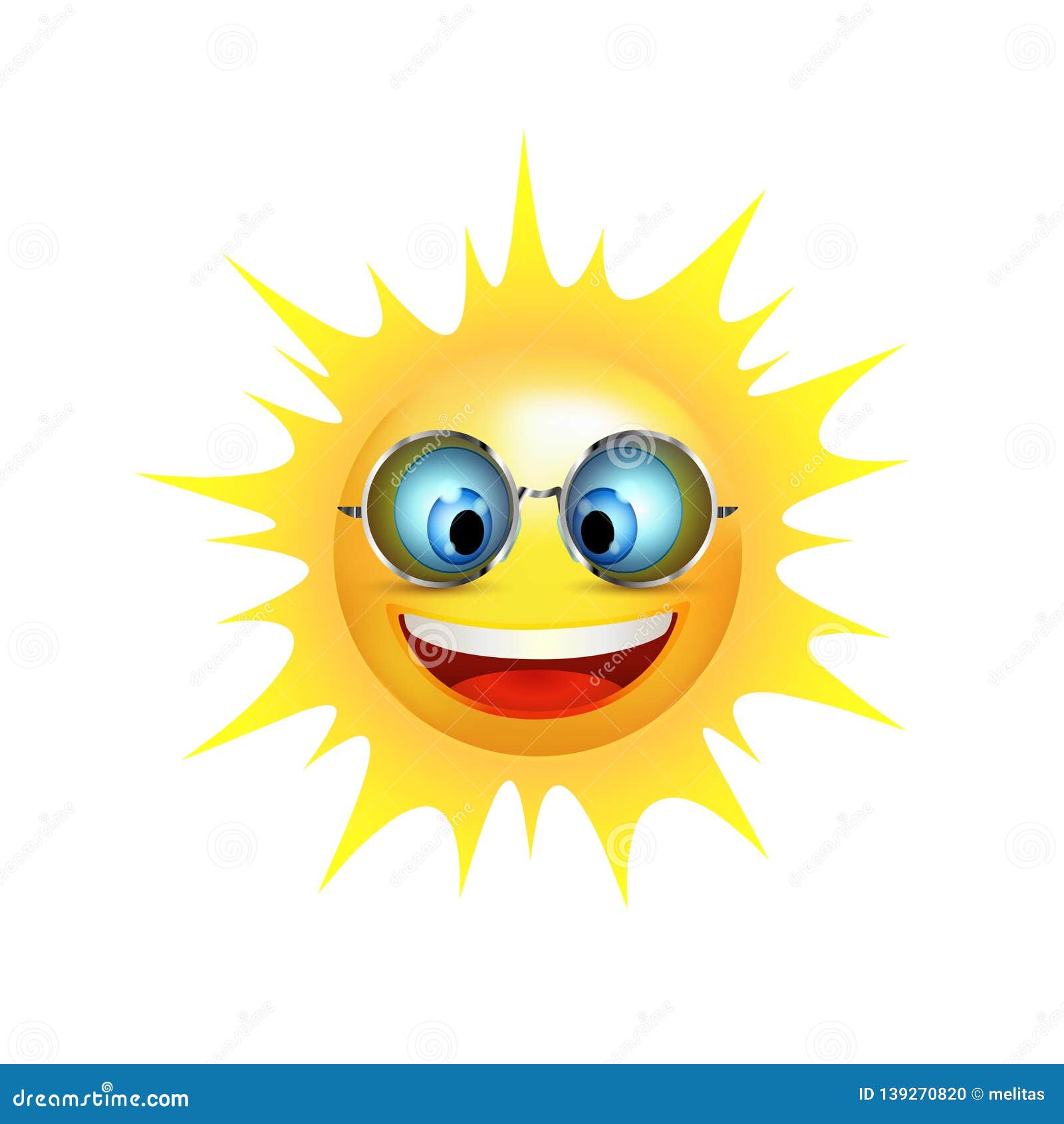 Summer with Sun Face Character Smiling. Cartoon Sun Smiling with Trend  Sunglasses. Vector 3d Illustration Stock Illustration - Illustration of  bite, cartoon: 139270820