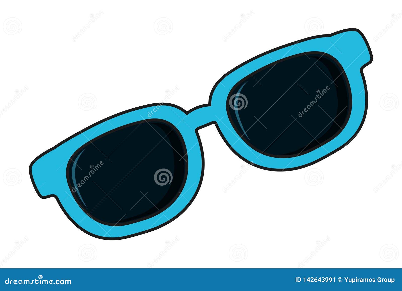 Summer sunglasses cartoon stock vector. Illustration of cool 142643991