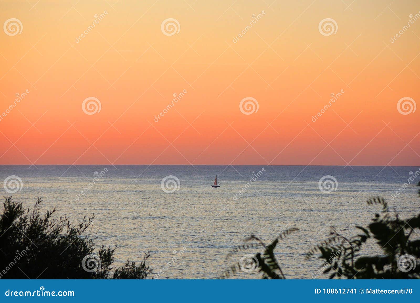 summer sunrise at mediterranean sea. maiorca, spain