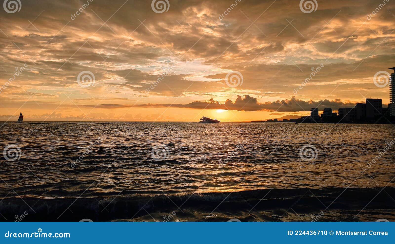 summer sunset at puerto vallarta mÃ©xico