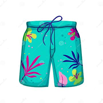 Summer Swimsuit Men Cartoon Vector Illustration Stock Illustration ...