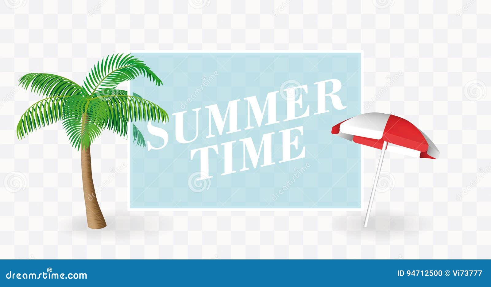 beach and coconut tree background summer time Template