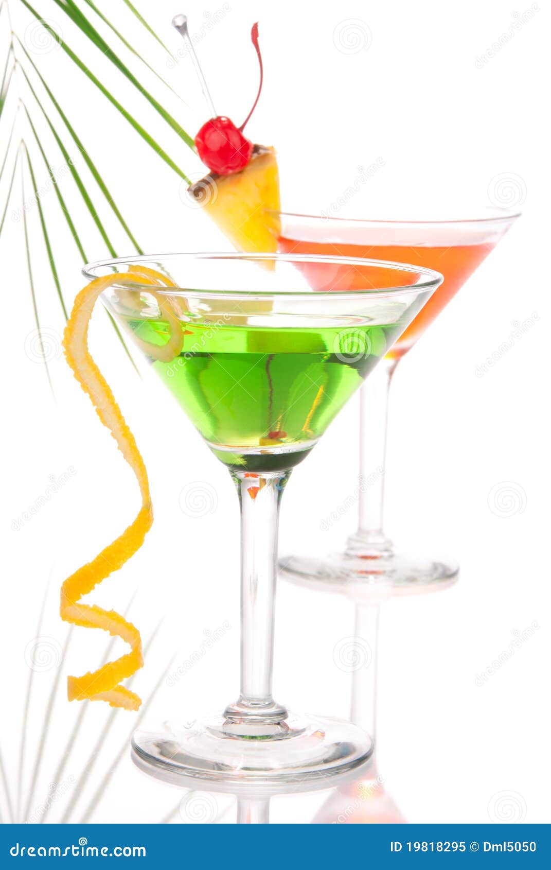 Summer Tropical Martini Cocktails With Vodka Stock Image Image of
