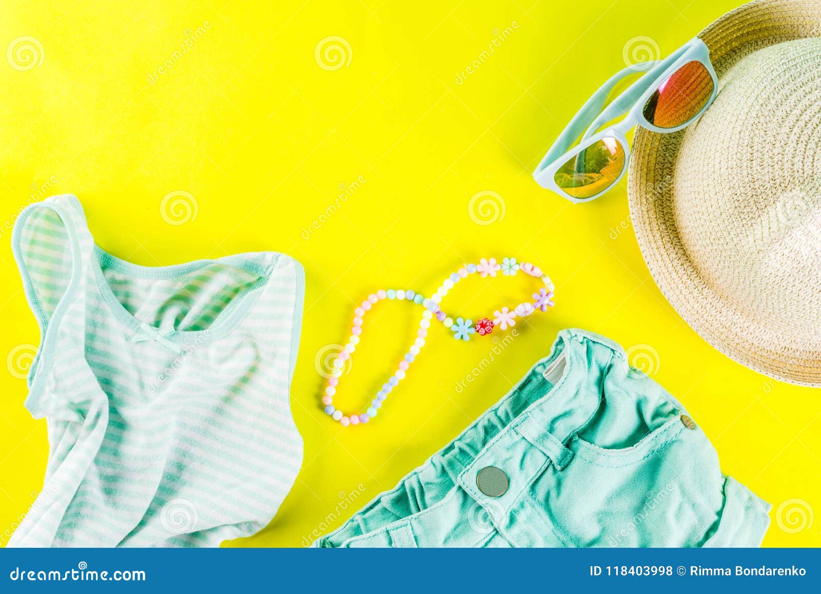 Summer kids cloth set stock photo. Image of outfit, jeans - 118403998
