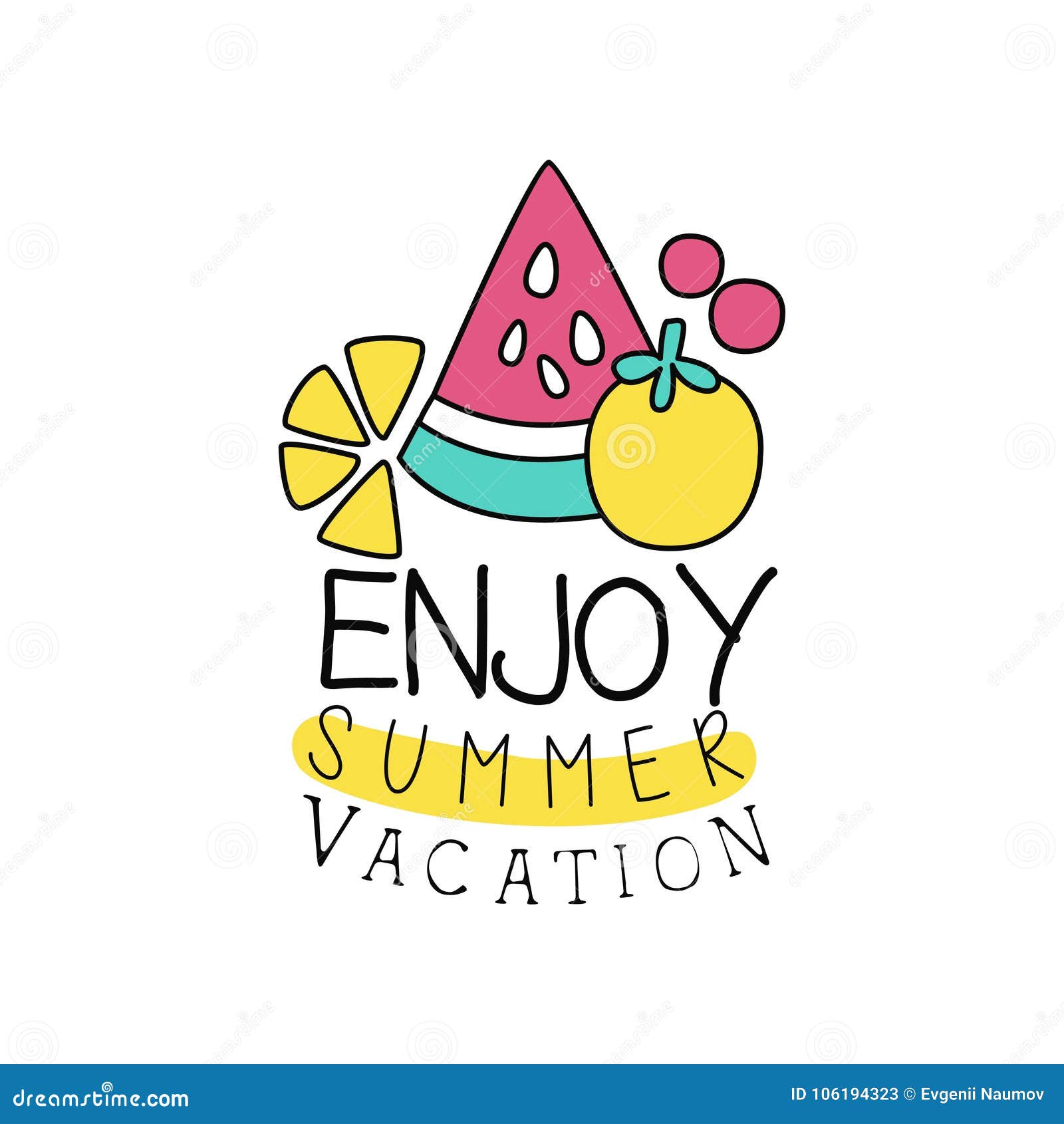 Hello summer vacation traditional doodle icons sketch hand made posters for  the wall • posters white, vectorial, vector | myloview.com