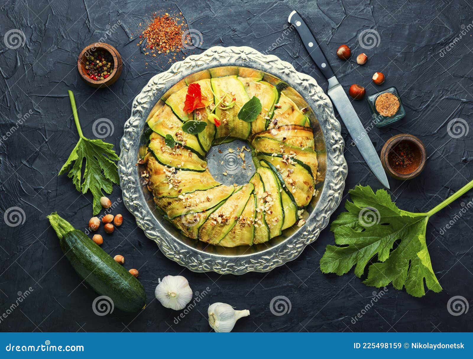 Vegetable Terrine of Zucchini Stock Image - Image of france, vegetable ...