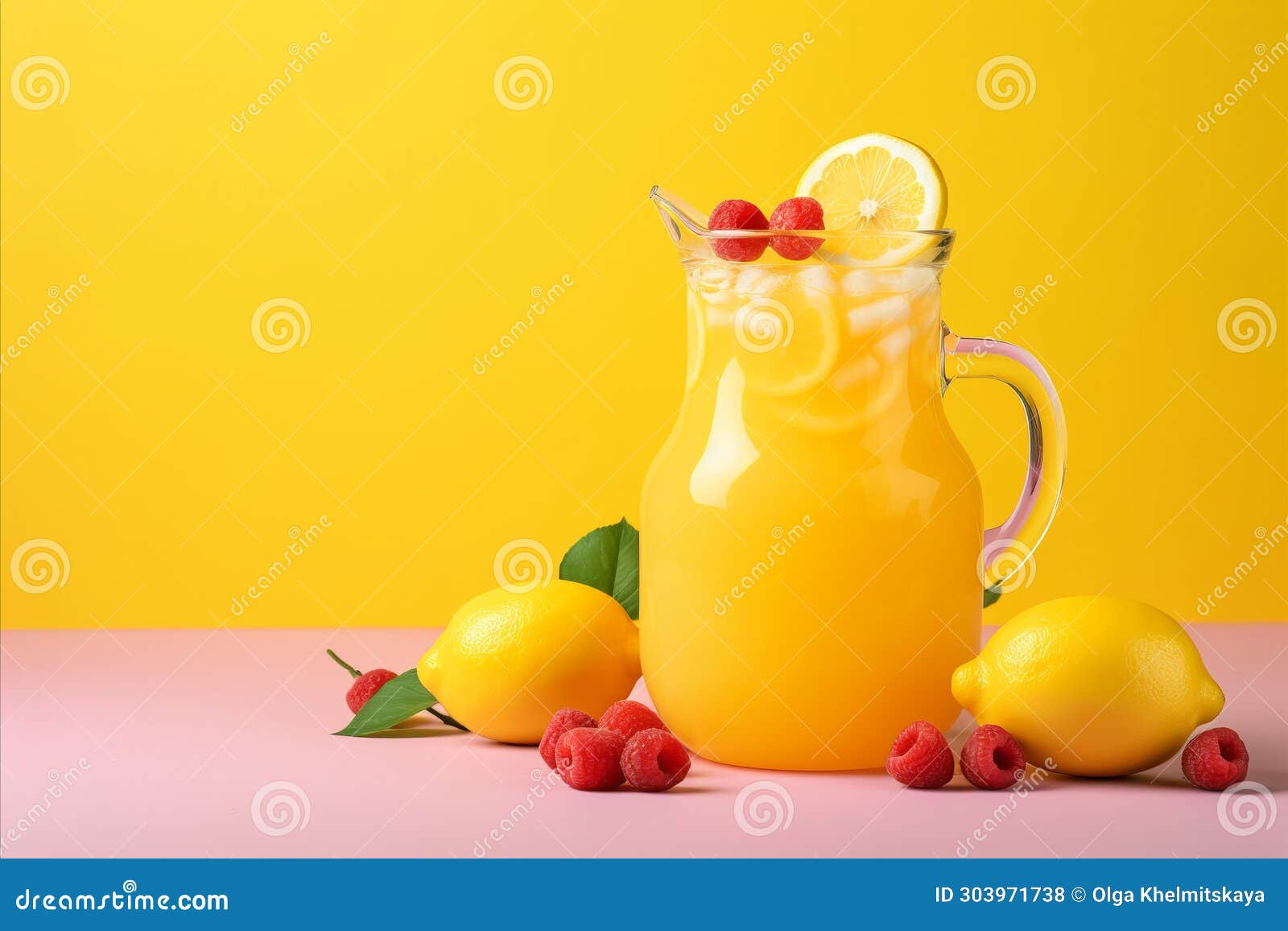 summer vibes. berry-licious lemonade in a jug - perfect for refreshment and text space