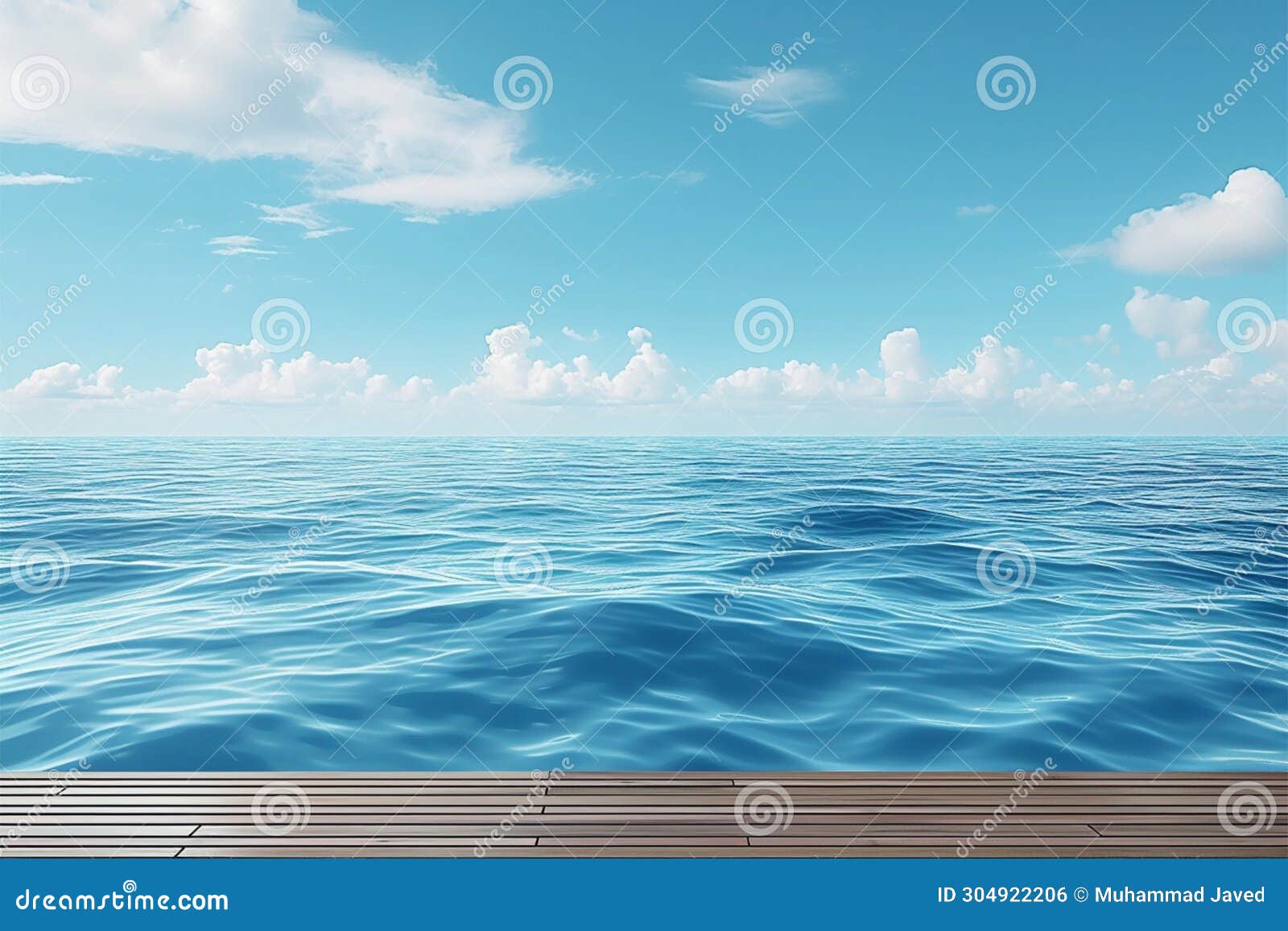summer vibes product backdrop with the serene blue sea