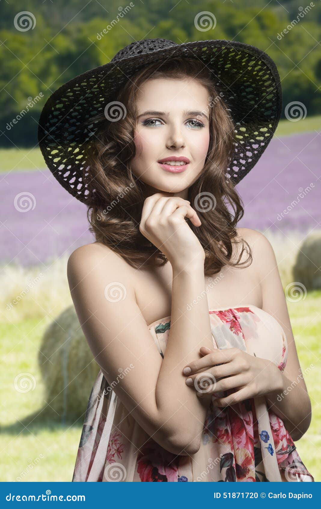 Summer woman stock photo. Image of attractive, happy - 51871720