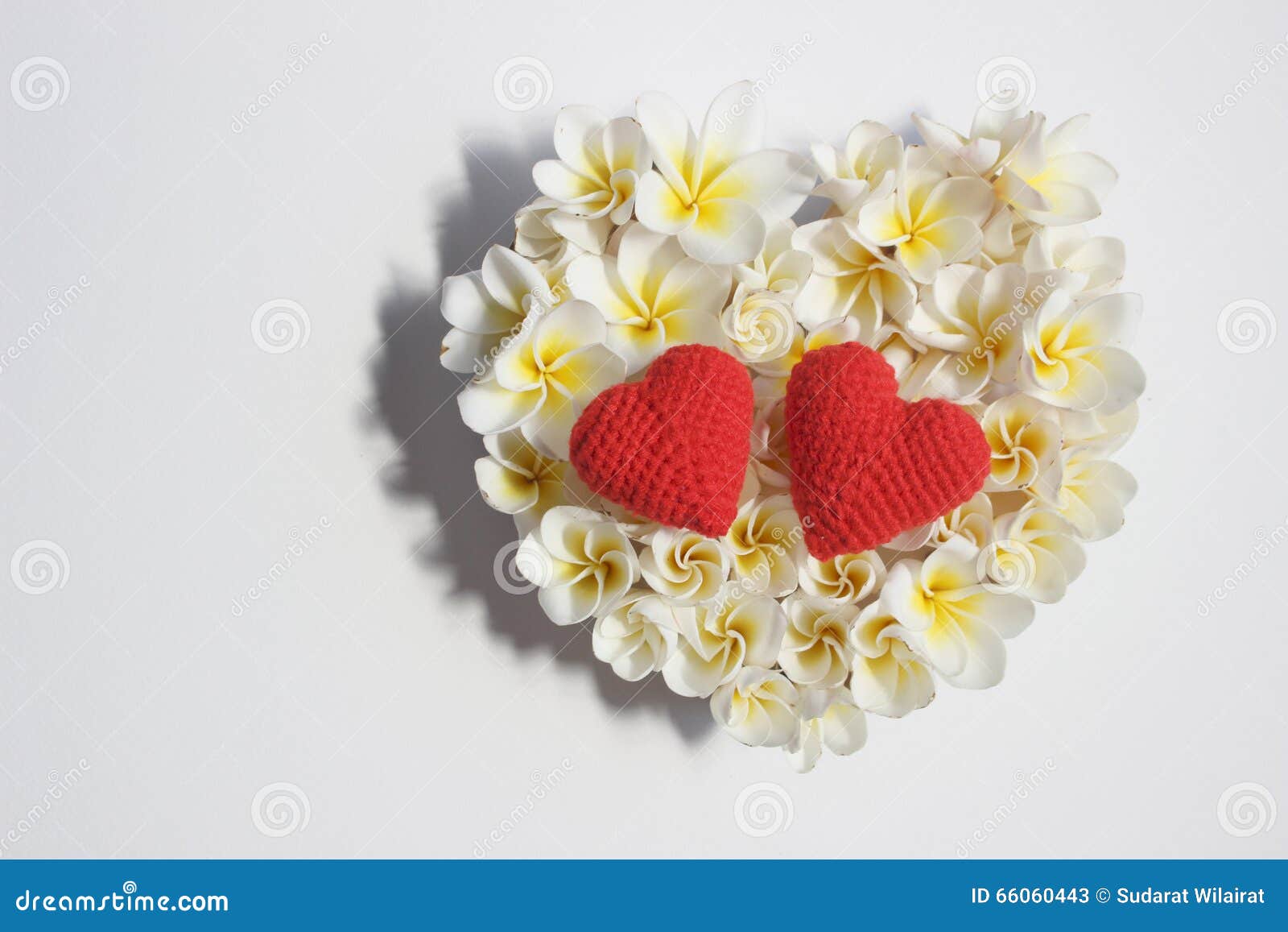 summers floral heart with flowers