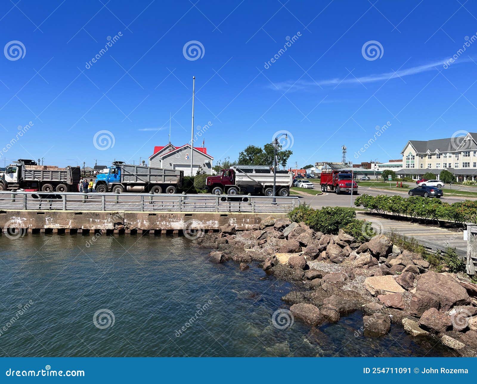 Summerside and Area Beach and Harbour Stock Image Image of waterfront
