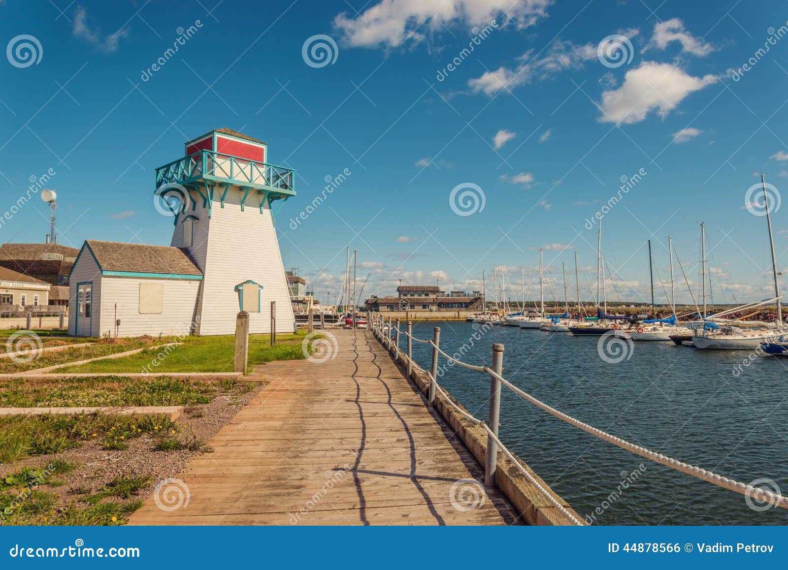 Summerside waterfront stock photo. Image of canada, pedestrian 44878566