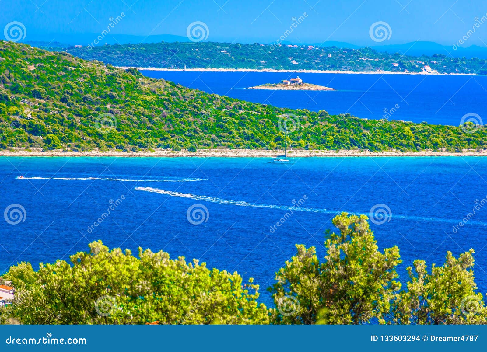 Summertime in Dalmatia, Drvenik Island. Stock Photo - Image of coast ...