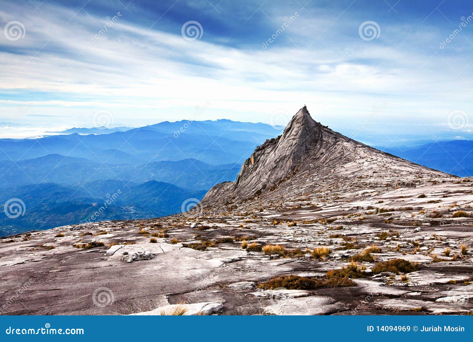 summit of mt kinabalu, asia's highest mountain