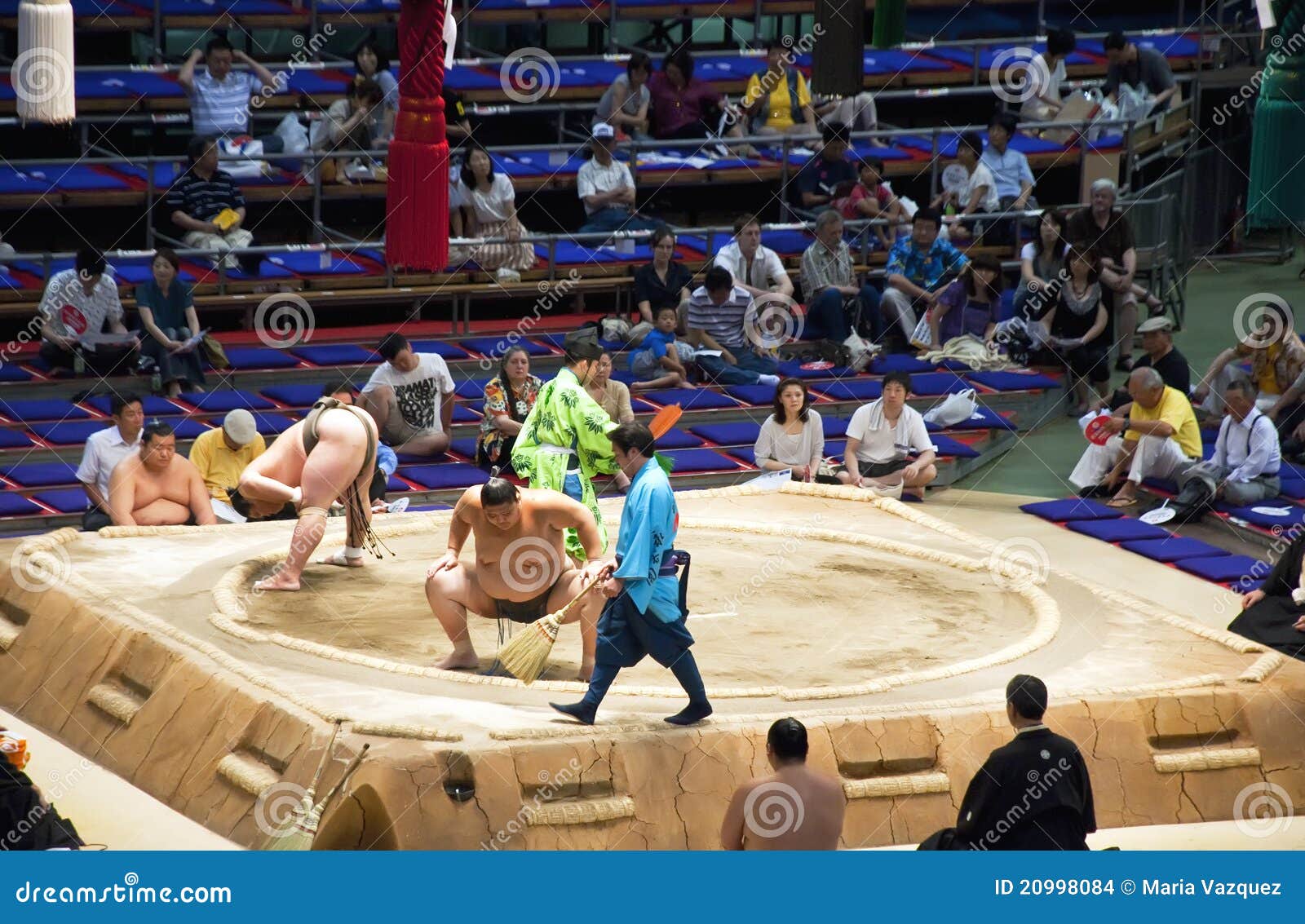 Sumo match editorial stock image. Image of asia, referee 20998084