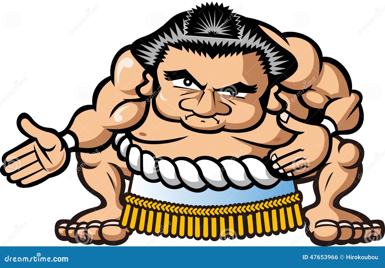 Sumo wrestler stock illustration Illustration of painting  