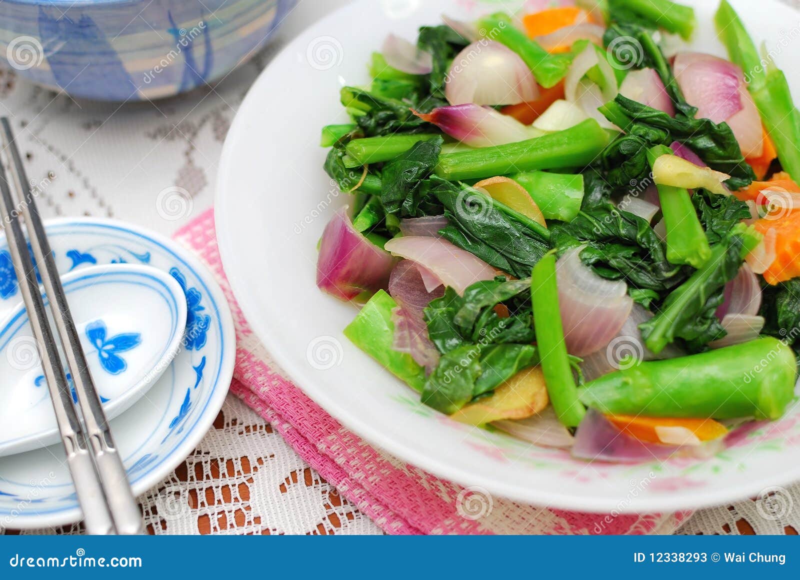 Sumptuous Chinese Style Vegetables Stock Image Image of oriental