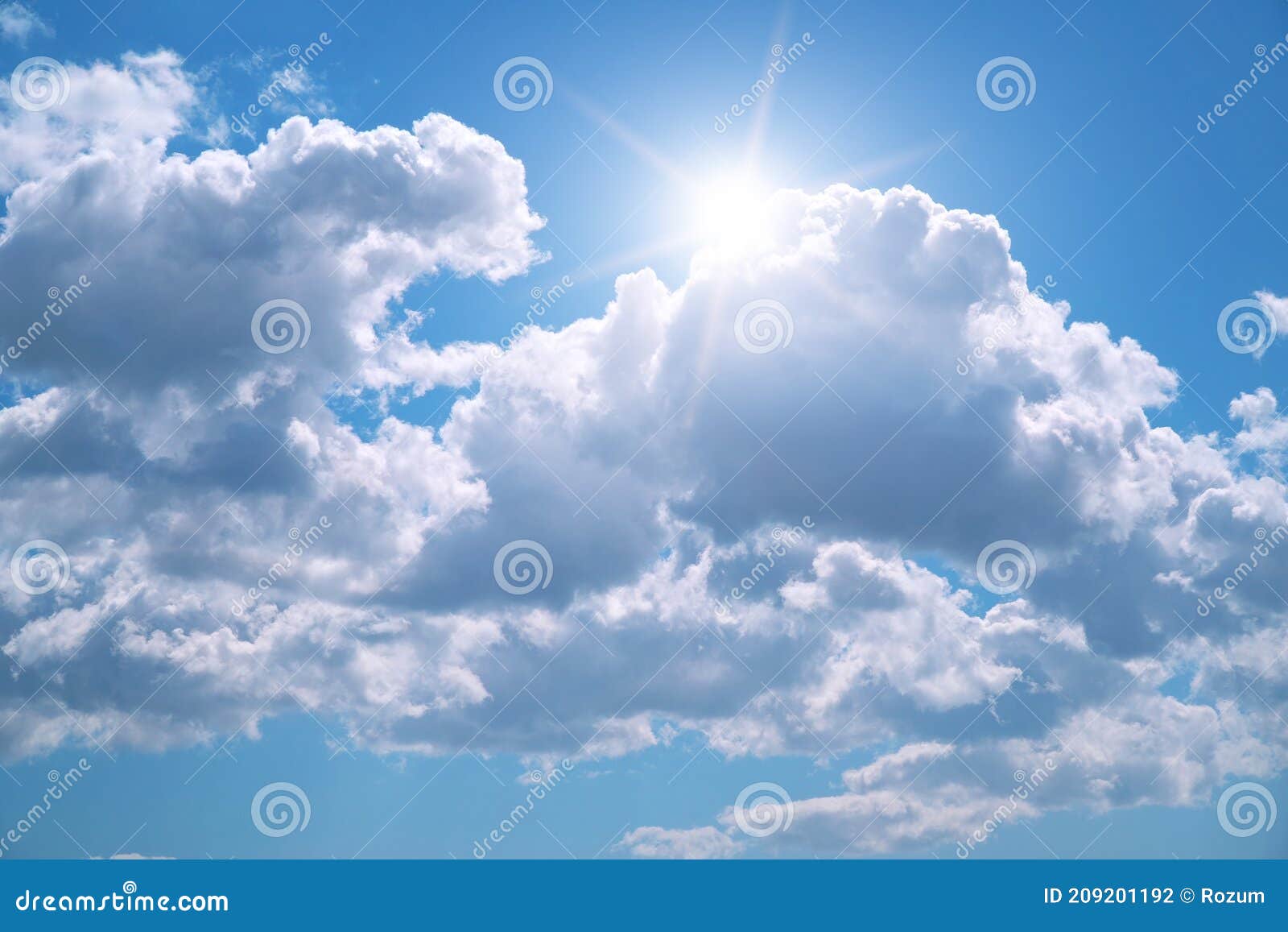 Sun behind the clouds stock photo. Image of heaven, horizontal 209201192