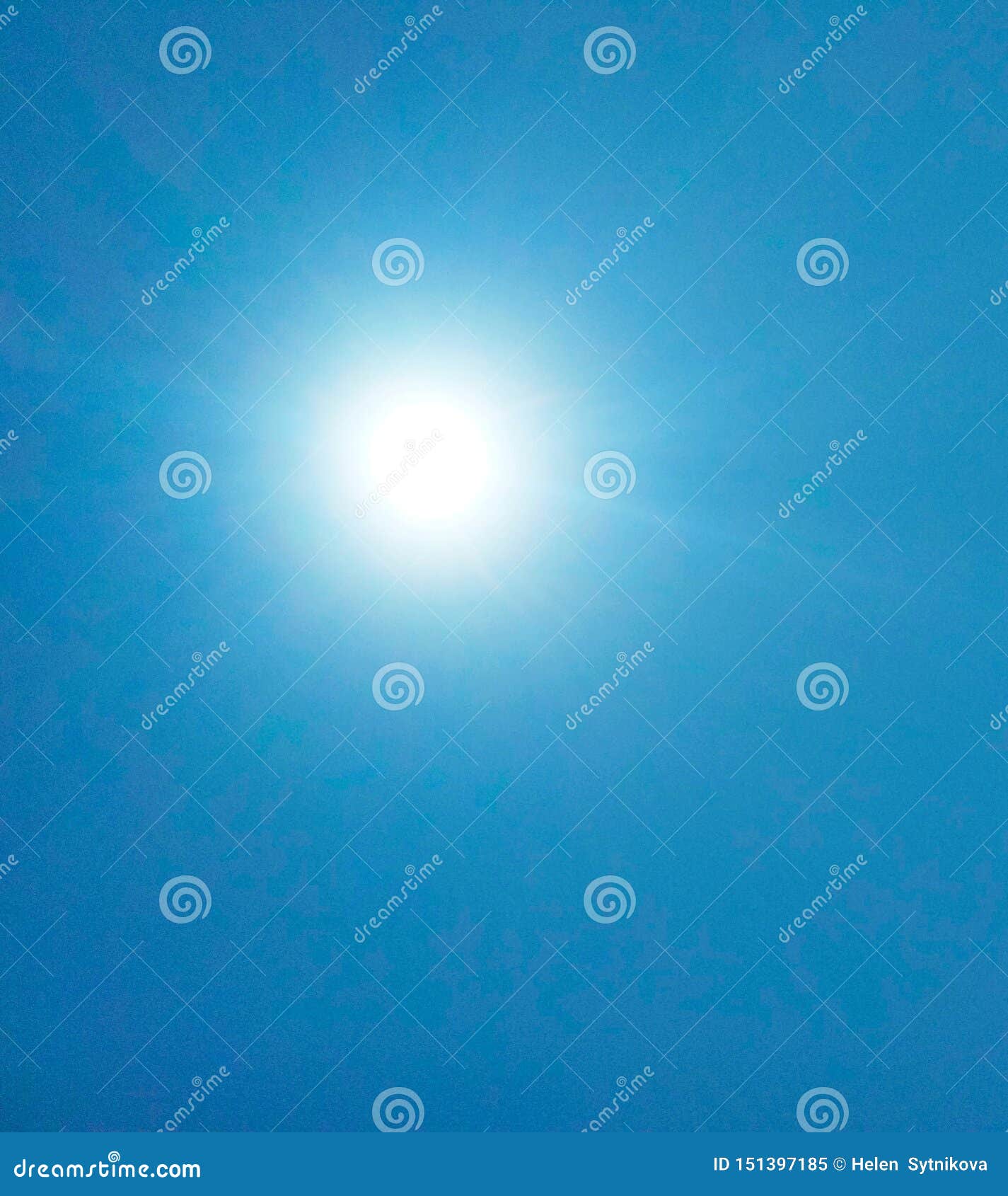 The Sun Brightly Shining in the Sky Stock Image - Image of abstract ...