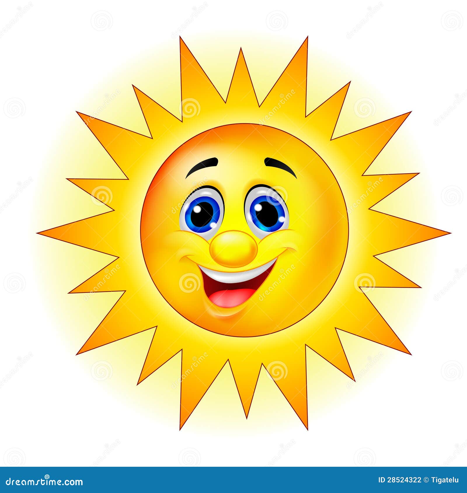 Sun Cartoon Character Stock Vector Illustration Of Morning 28524322