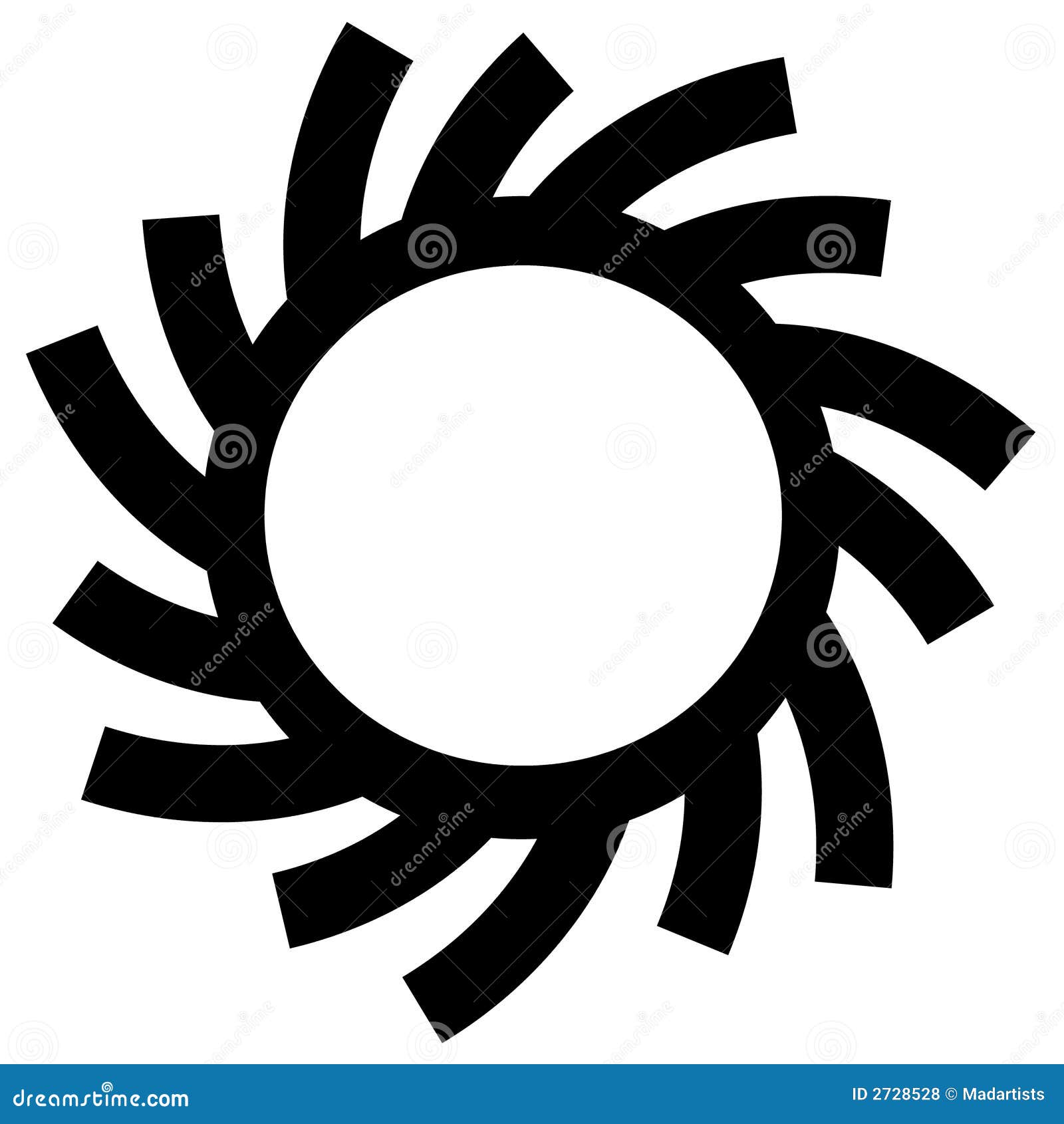 Sun Circle Or Ring Symbols Stock Illustration Illustration Of