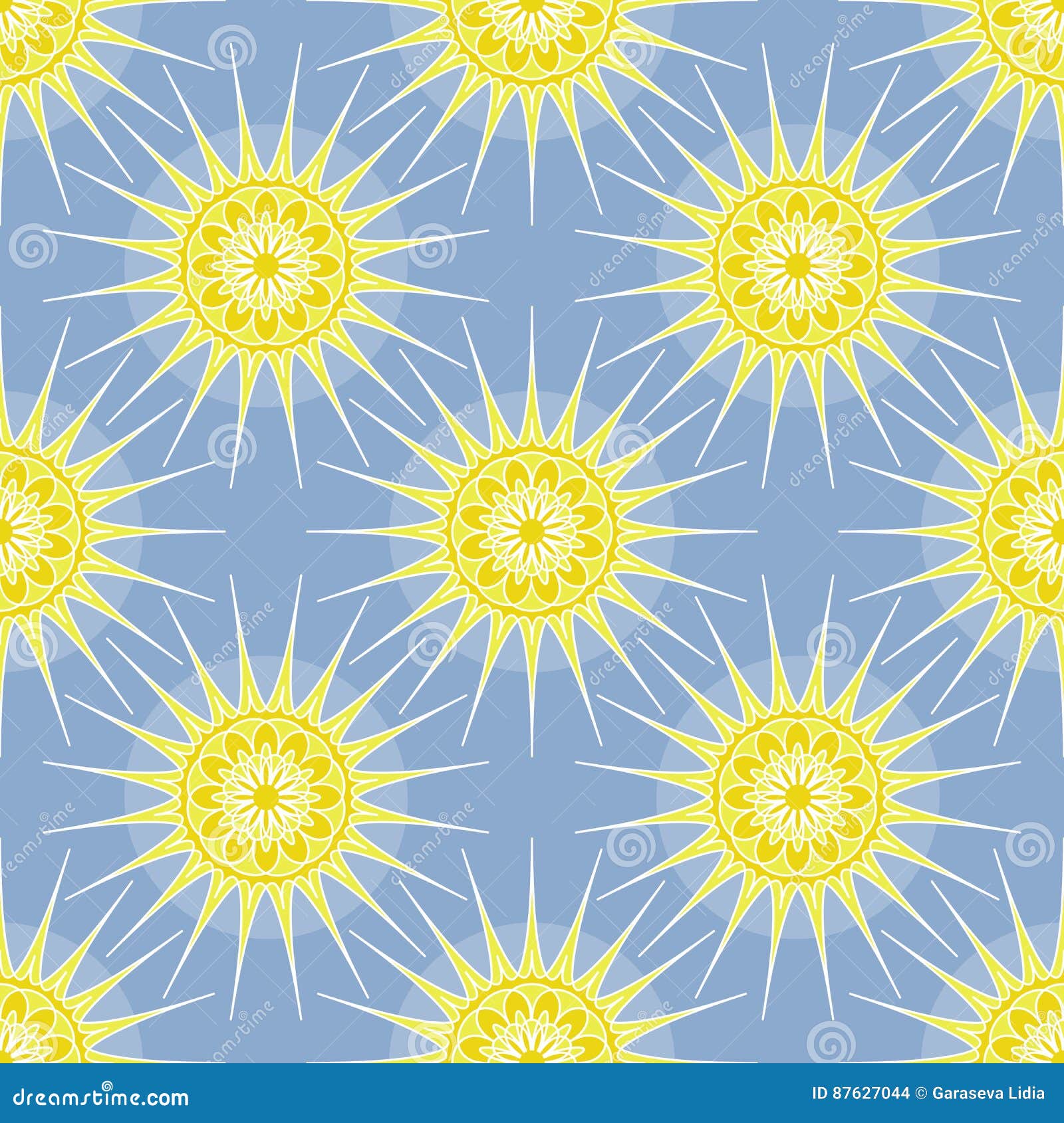 Sun Circles Geometric Pattern Stock Vector Illustration of modern