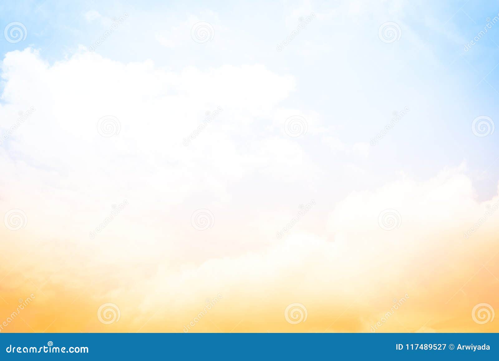 Sun and Cloud Background with a Pastel Color Blur Light Sky Back Stock  Image - Image of concept, glow: 117489527