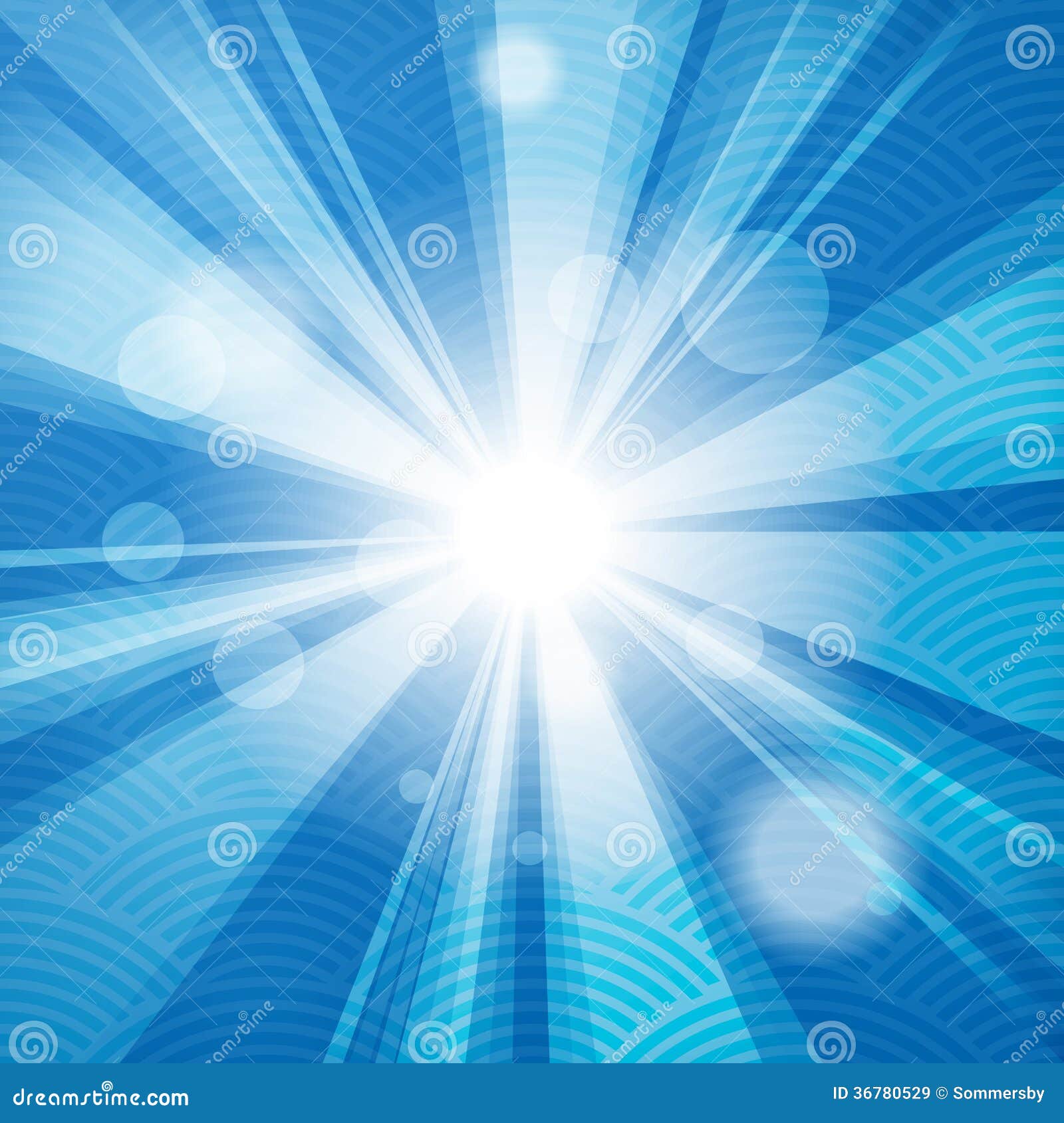 Fundo Textured Branco E Azul De Sunflare Ilustração Stock - Ilustração de  raios, linhas: 5908963