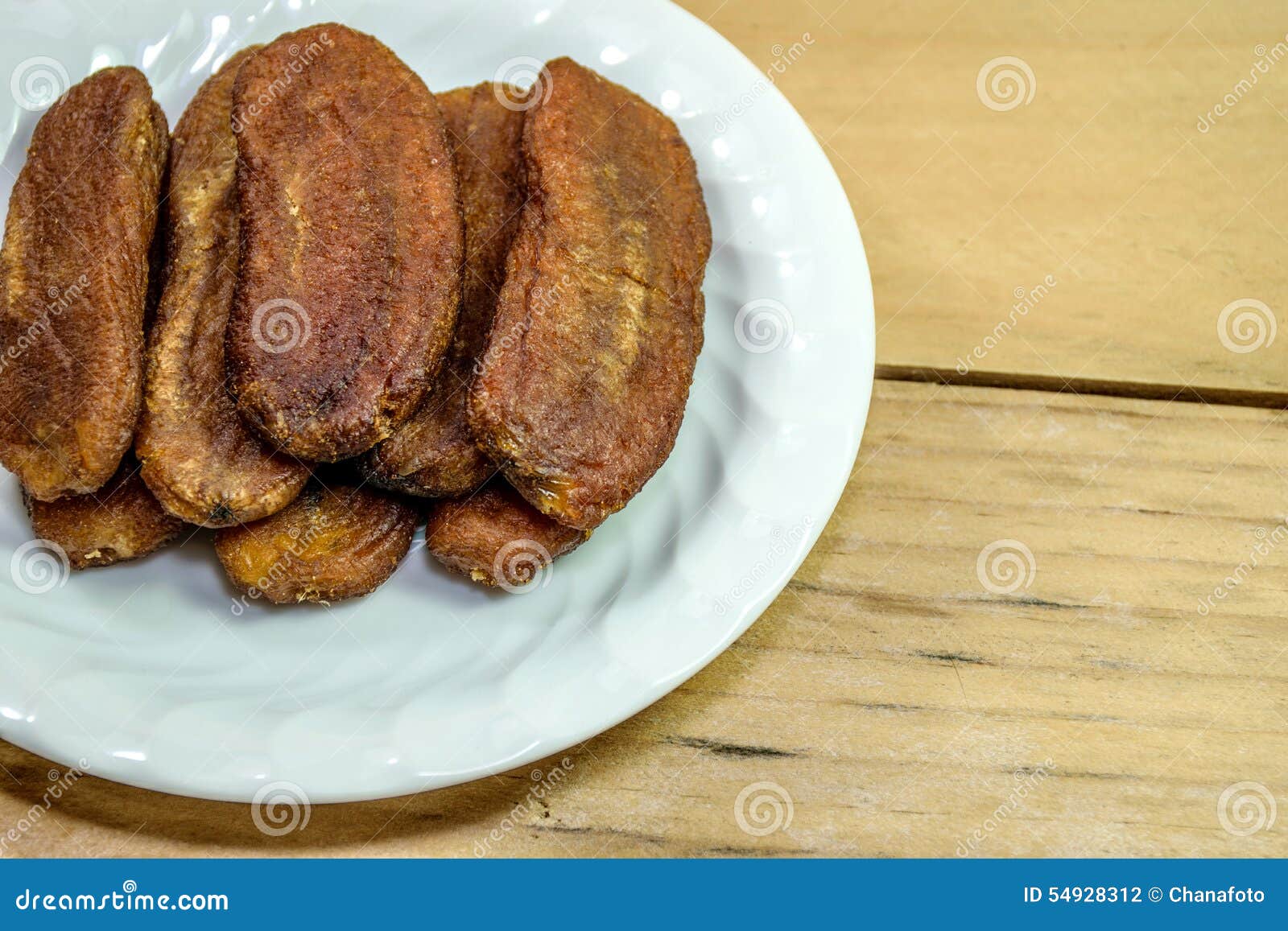 Sun Dried Bananas stock photo. Image of potassium, cured 54928312