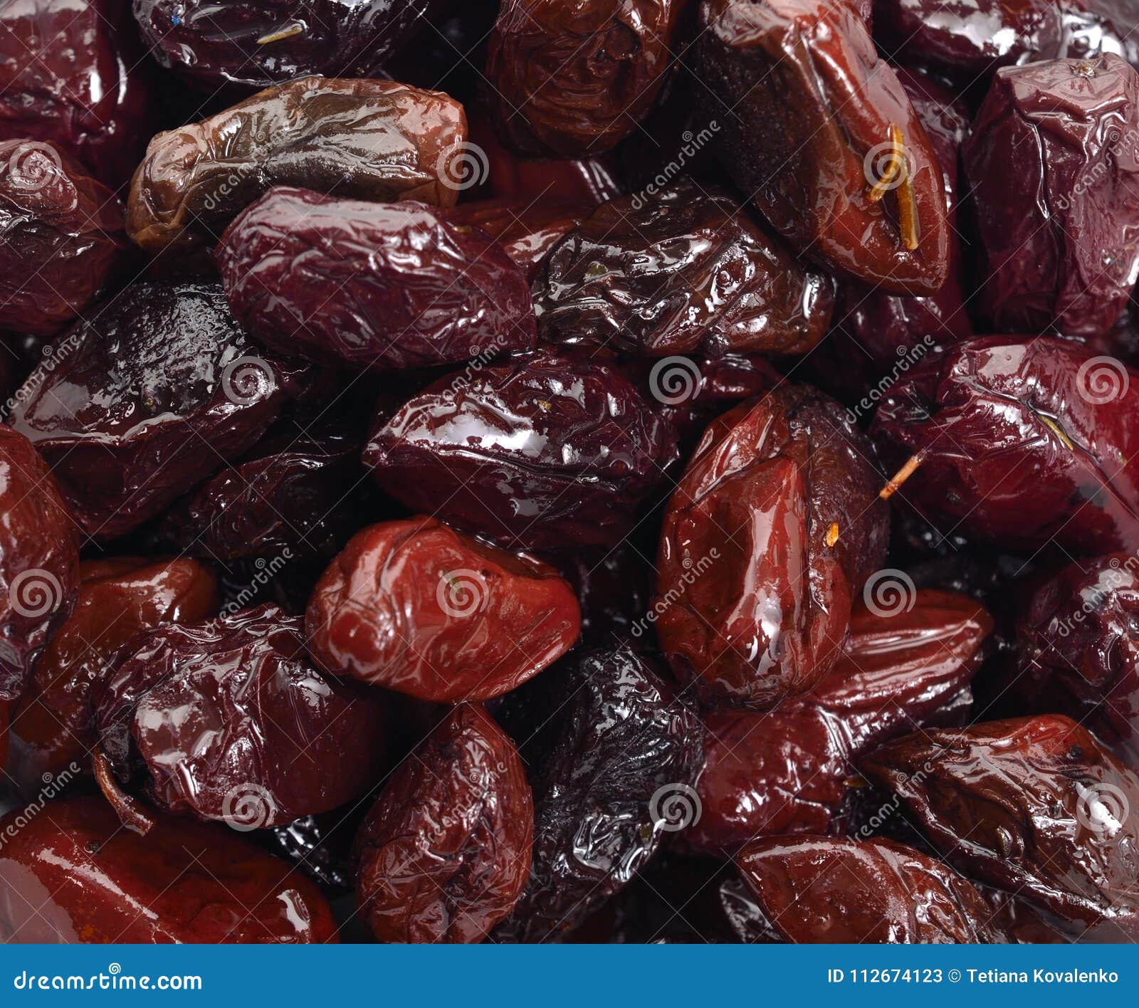 Sundried Olives with Oil and Herbs Stock Image Image of greece