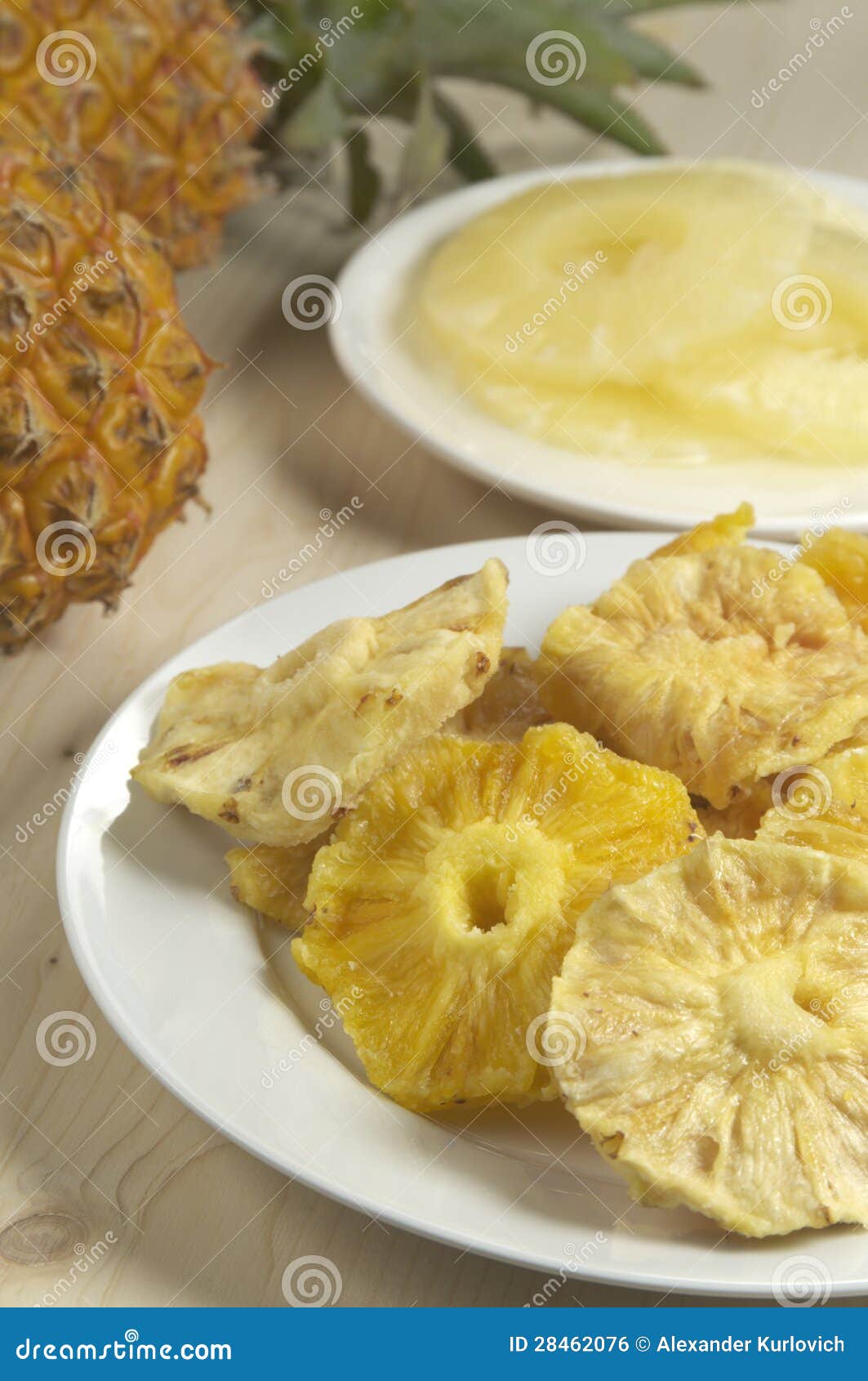 Sundried pineapple slices stock photo. Image of sweet 28462076