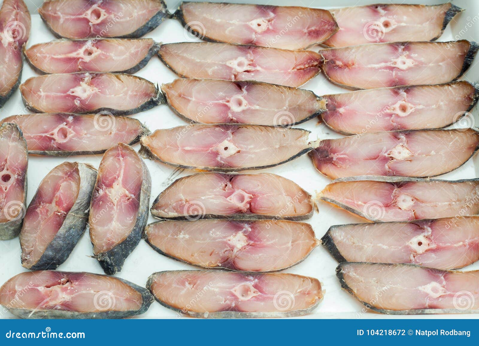 Sun Dried Salted Mackerel Fish Steak Cut Stock Photo Image of mackerel, 104218672