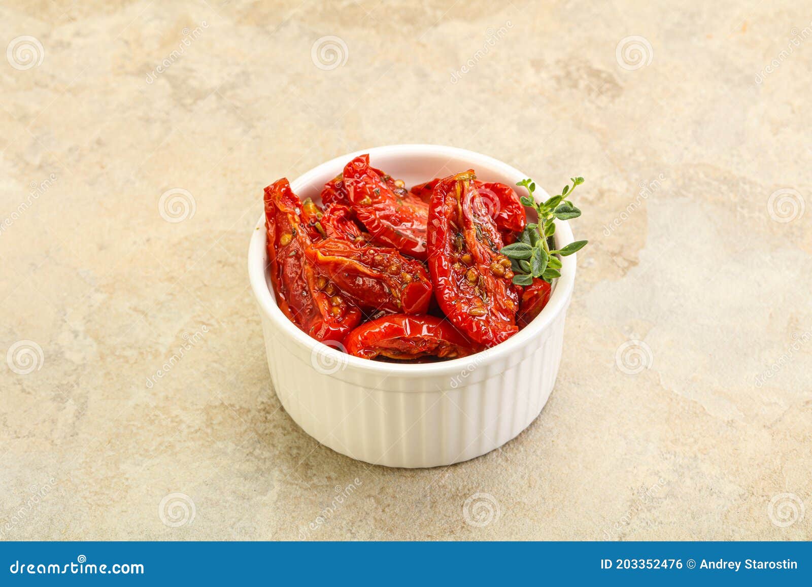 Sundried Tomato in Olive Oil Stock Photo Image of organic, macro 203352476