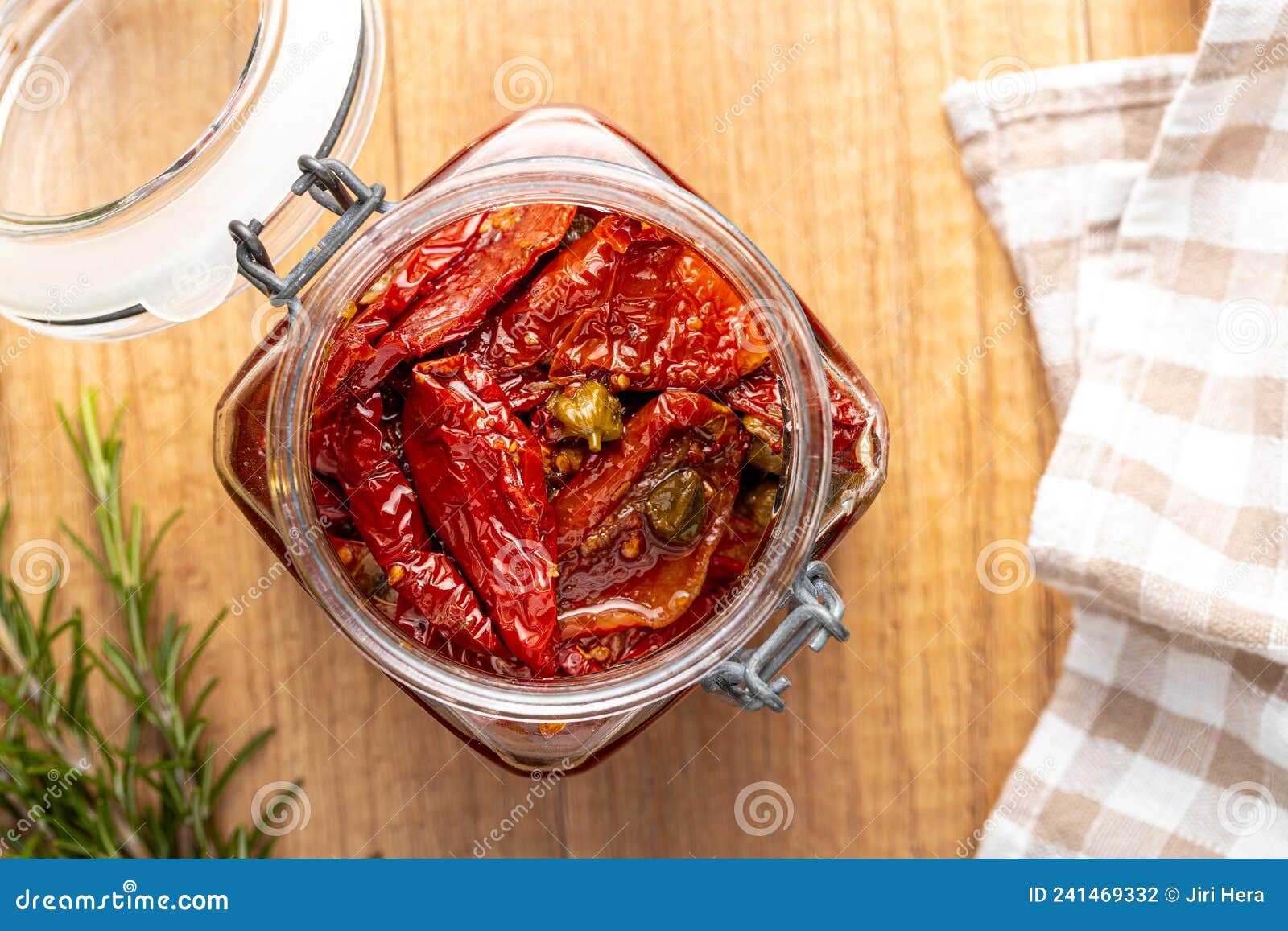 Sun Dried Tomatoe. Pickled Tomatoes in Jar Stock Photo Image of lunch