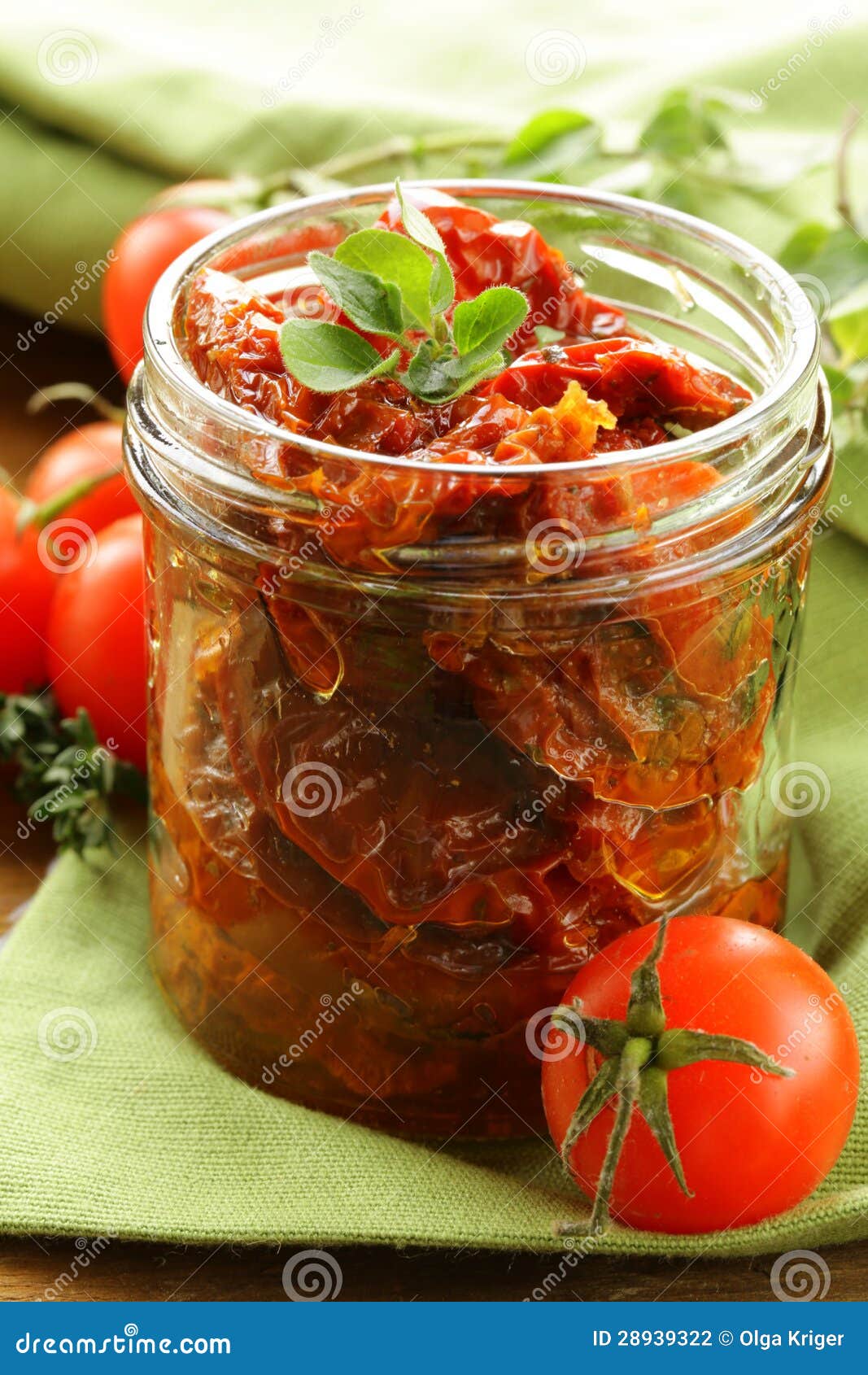 Sundried Tomatoes with Herbs Stock Photo Image of food, italian
